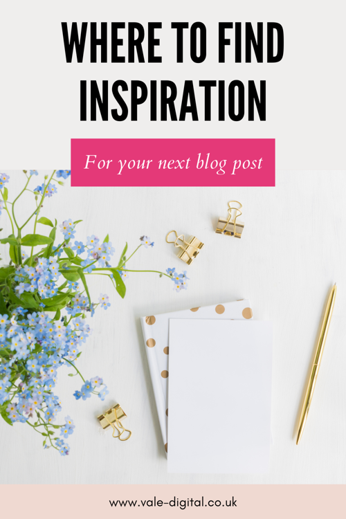 Where to find inspiration for your next blog post?